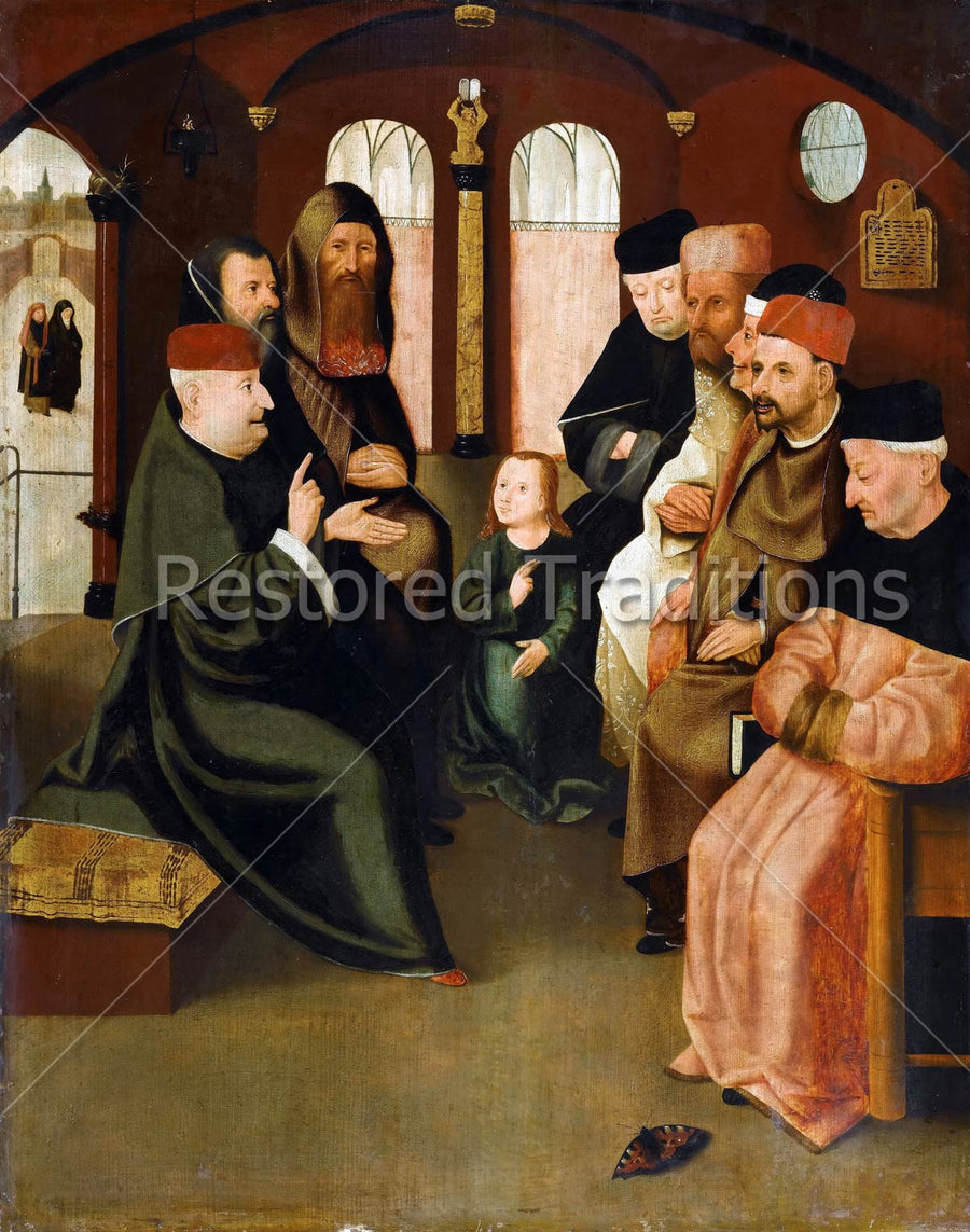 Child Jesus Speaking With Priests