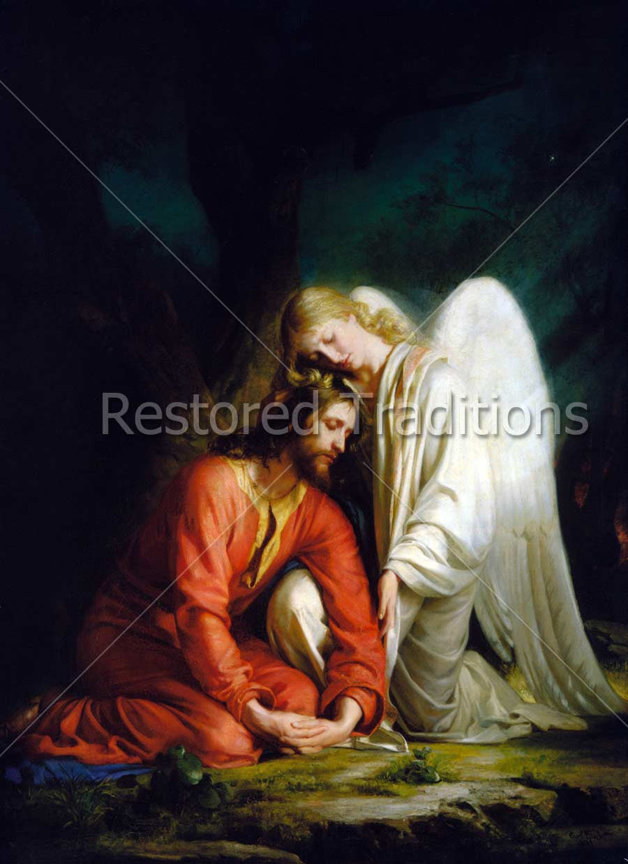 Angel Holding the Suffering Jesus