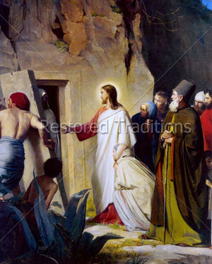 Jesus calls Lazarus from tomb