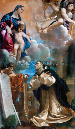 Dominican receiving heavenly vision
