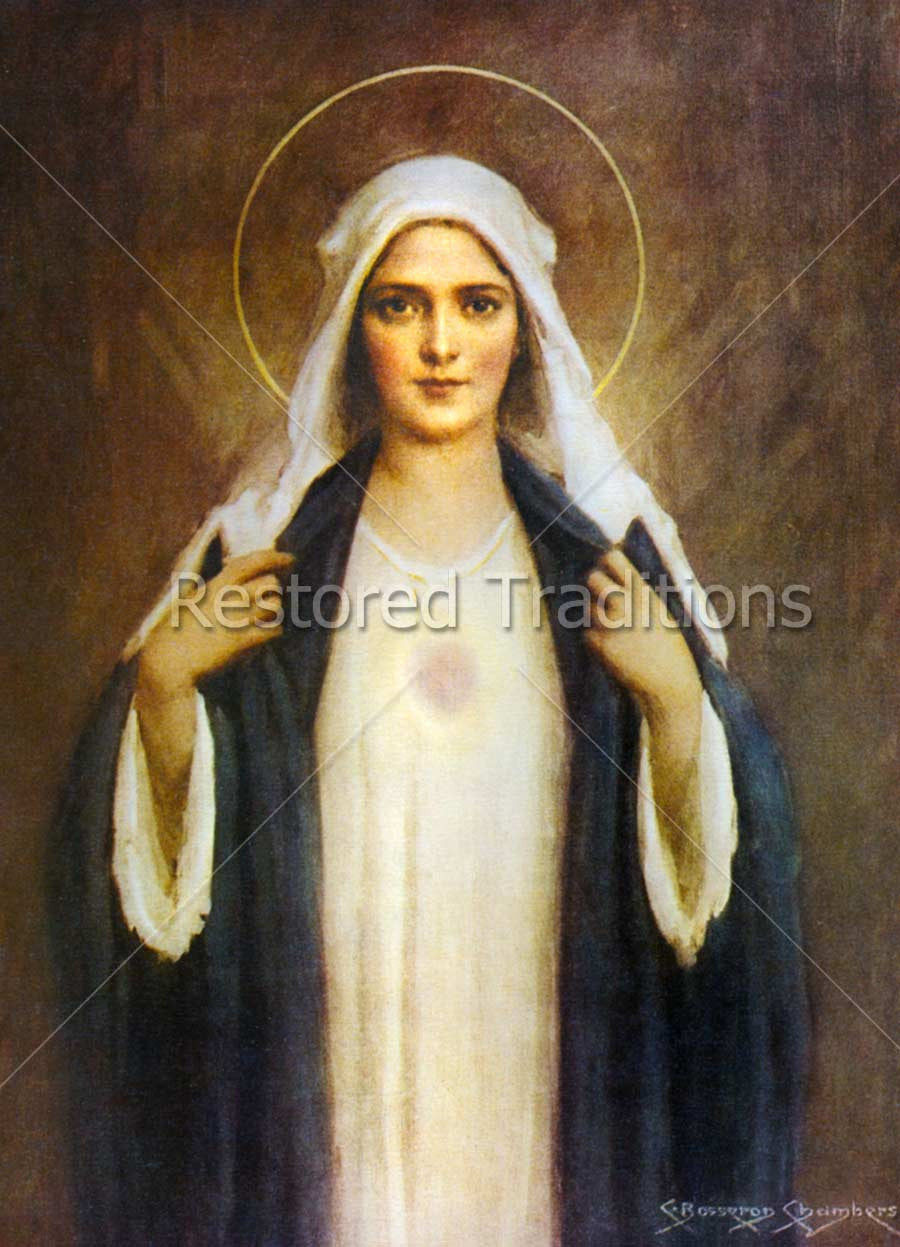 Mary With Visible Heart