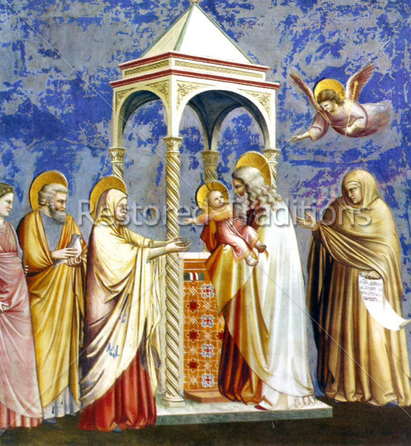 giotto presentation in the temple