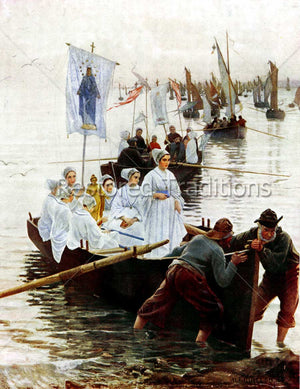 Catholic Procession on Boats