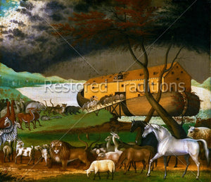 Animals Getting on Ark of Noah