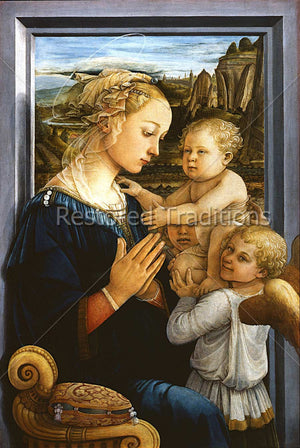 Mary With Child Jesus and Boy Angels