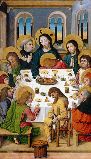 Jesus at Table With Apostles
