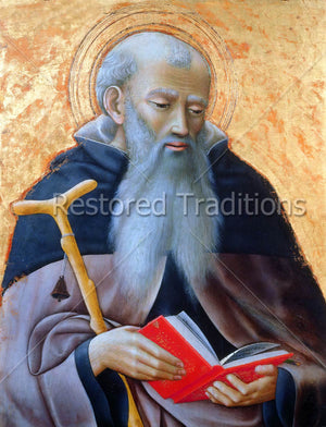 Portrait of early Christian monk