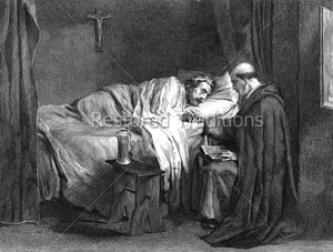 priest at sickbed