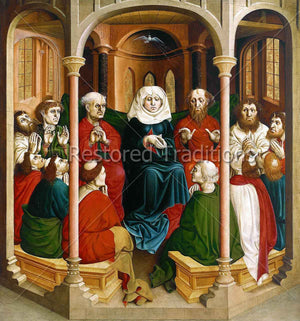 Apostles and Mary on Pentecost