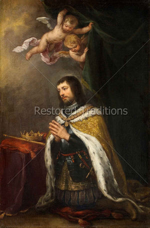 Catholic King Praying