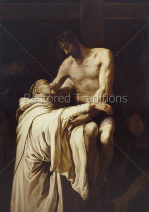 Our Lord Embraces Saint Bernard