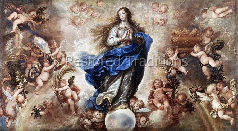 Mary with Multitude of Angels