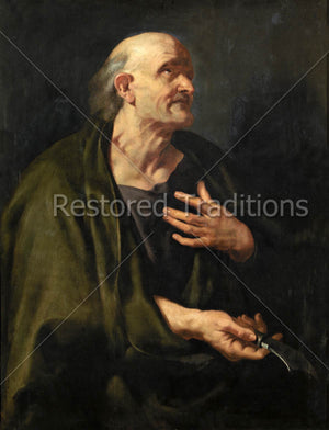 Apostle Bartholomew holding knife