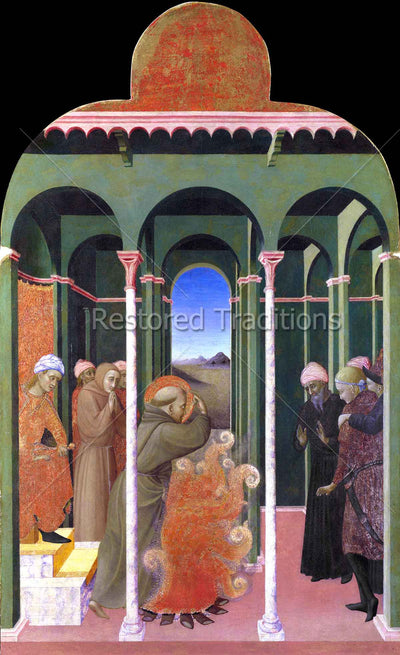 Saint Francis Before the Sultan, by Sassetta | High-Quality Stock Art