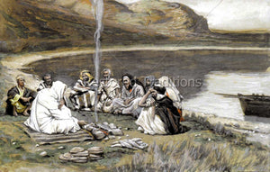 Christ Eating By Shore With Apostles