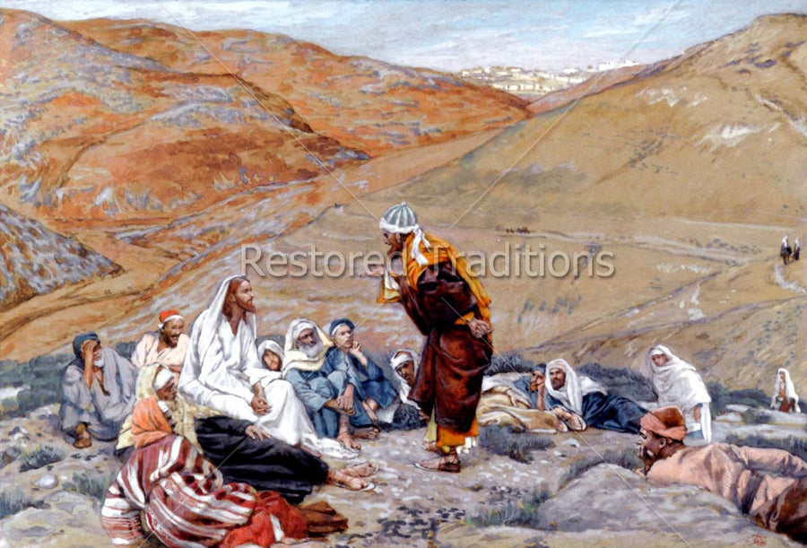 Jewish lawyer speaking to Jesus 