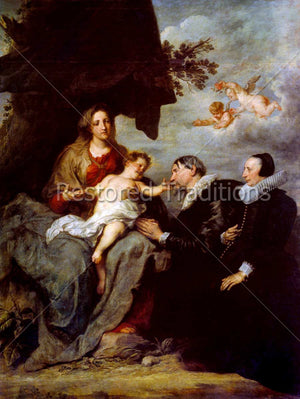 Christ With Mary and a Couple