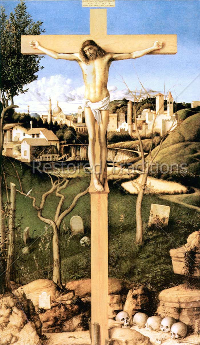 Crucifixion of Jesus Christ, by Giovanni Bellini | Royalty-Free Image ...