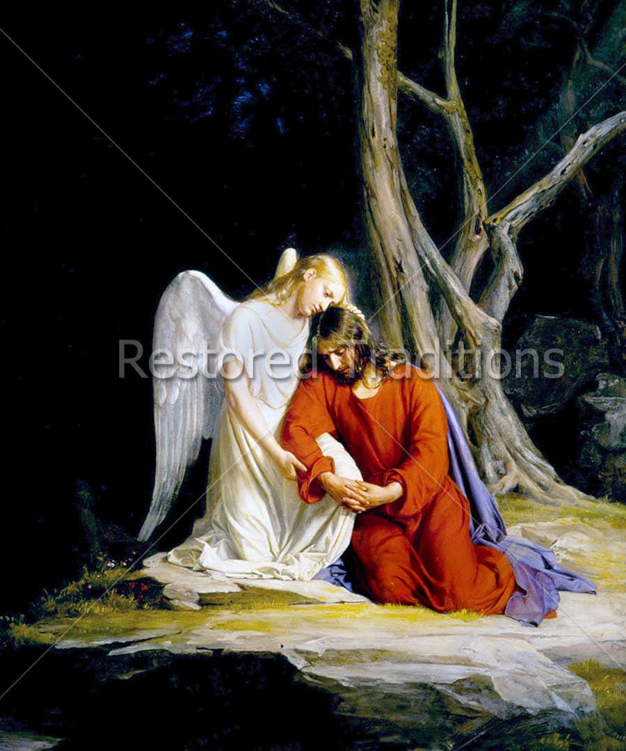 Christ Comforted by Angel