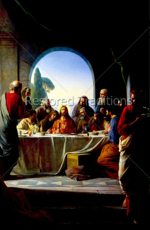 Jesus Eats With Apostles