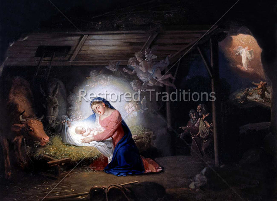 Mary Adores Christ Child
