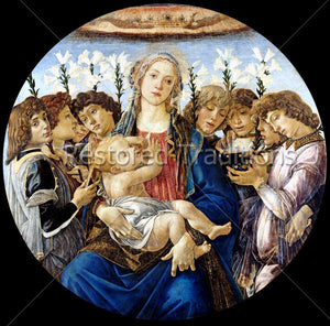 Virgin Mary With Baby Jesus and Angels