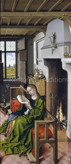 Saint Barbara reading Scriptures