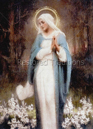 Our Lady Among White Flowers