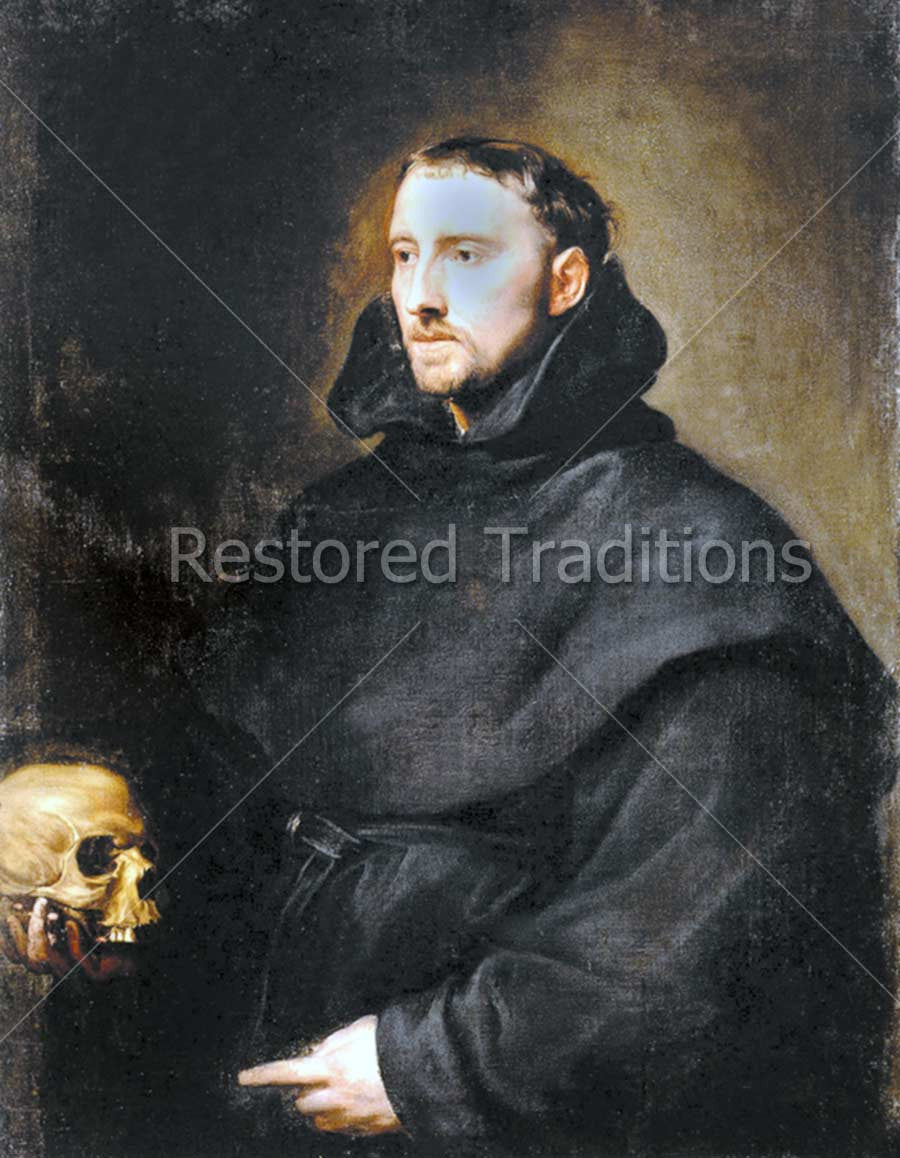 Religious Holding Skull