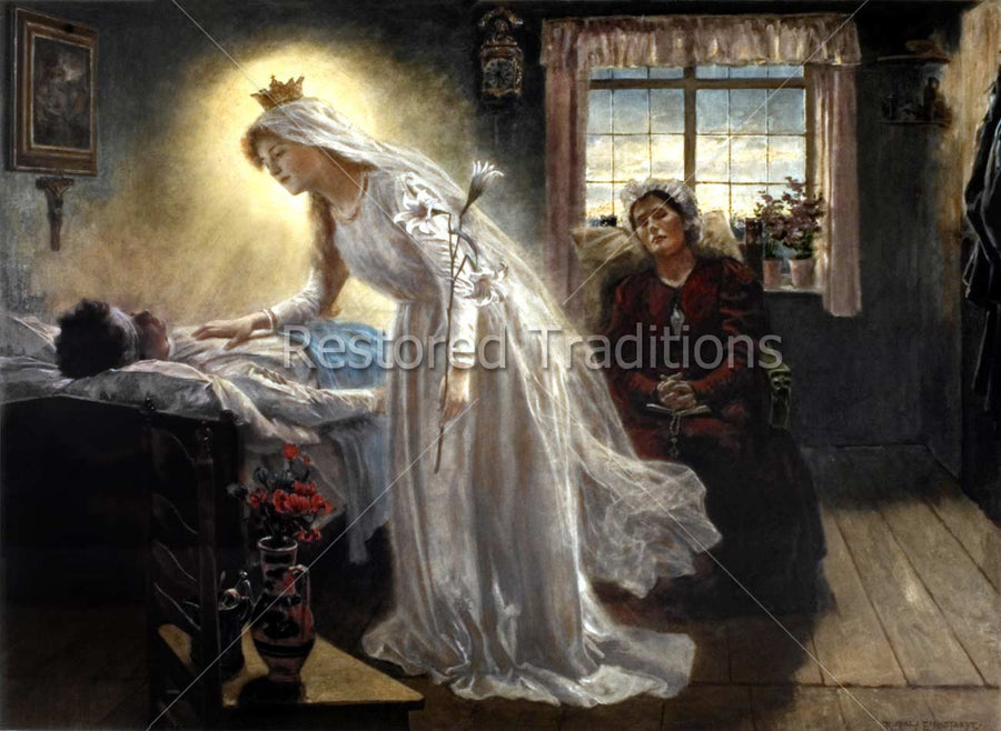Mary healing sick husband