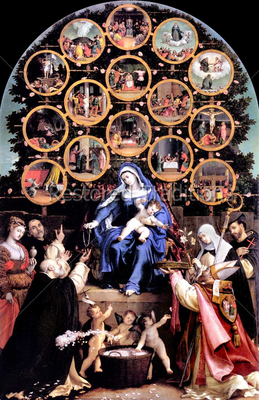 Virgin Mary and Rosary Mysteries