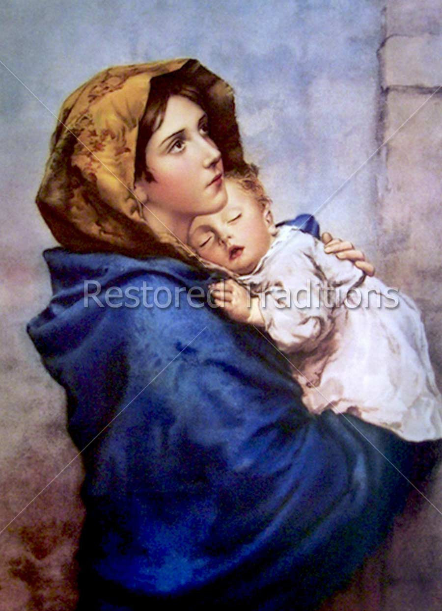 Mary Holding Sleeping Jesus