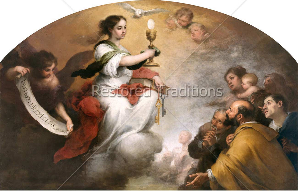 The Triumph of the Eucharist, by Murillo | High Resolution Download ...