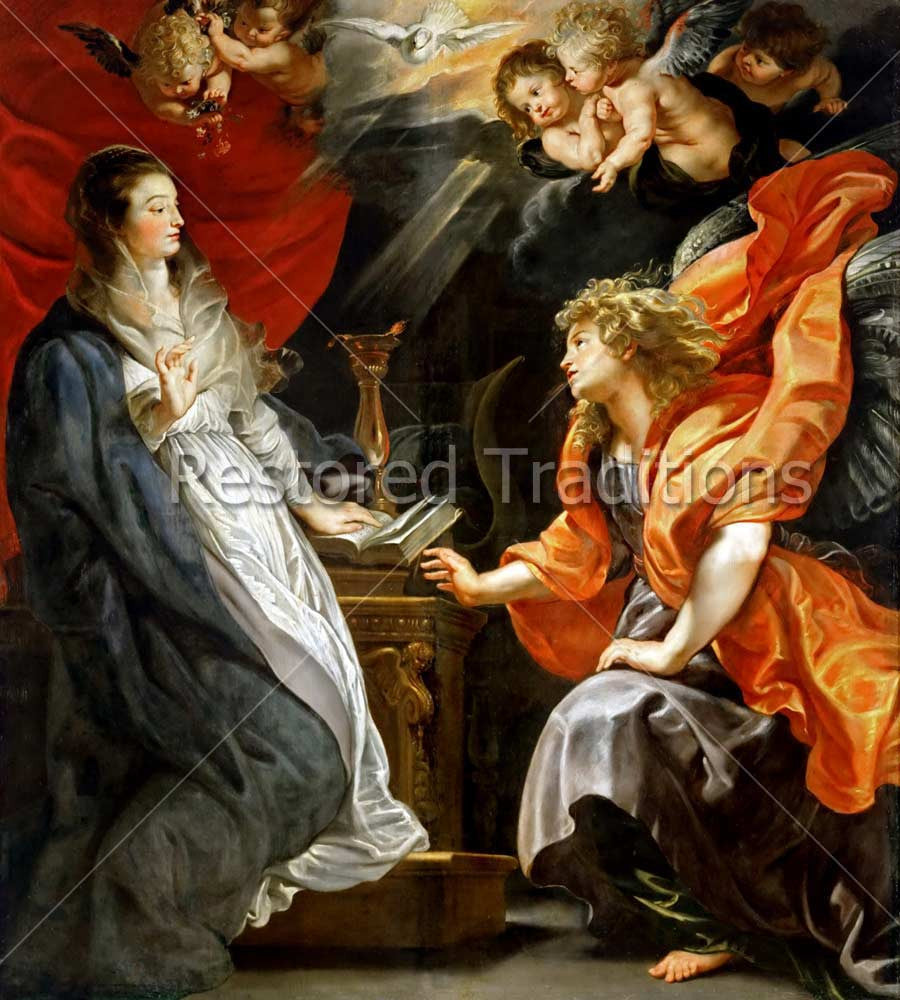 Archangel Gabriel Addressing Virgin Mary