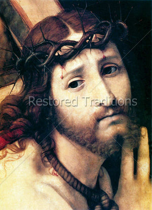 Jesus With Crown of Thorns and Cross