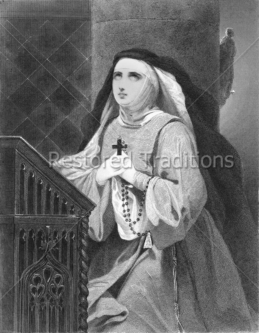 Nun holding a rosary