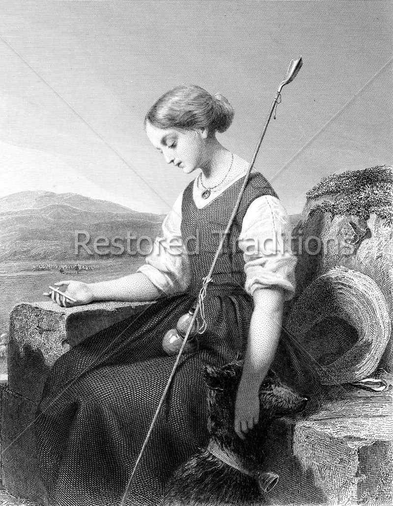 St. Genevieve High Resolution Stock Art Restored Traditions