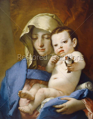 Baby Jesus Holding Bird