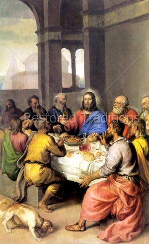 Jesus Eating Supper With Apostles