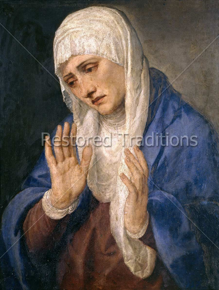 Mater Dolorosa (With Outstretched Hands), Titian