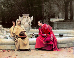 Monk Debating With a Cardinal